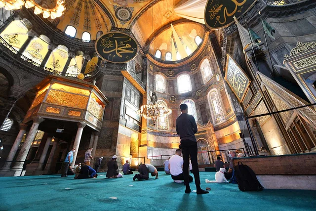 Turquie, Sainte Sophie devenue mosquée © Jamel Balhi