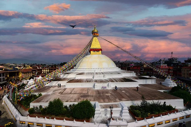 Népal, le Stupa de Bodnath © Jamel Balhi